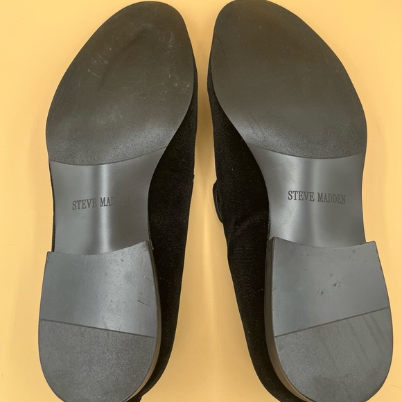 Men’s Steve Madden black velvet slip on loafers size 12 - Picture 5 of 6